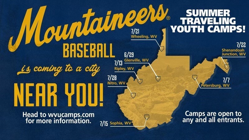 COMING THIS SUMMER!!  WVU Baseball Camp